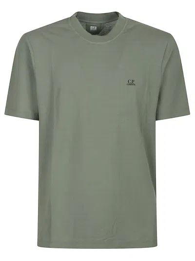 C.p. Company Logo T-shirt In Green