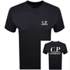 C.p. Company Cp Company Logo T Shirt Total Eclipse In Blue