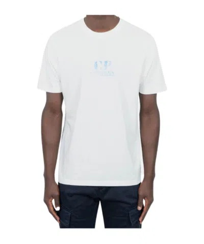C.p. Company Logo T-shirt In White