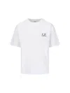 C.p. Company Logo-print Short-sleeve T-shirt In White