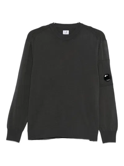 C.P. COMPANY C.P. COMPANY LOGO WOOL CREWNECK SWEATER