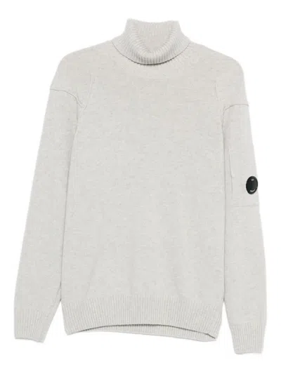 C.P. COMPANY C.P. COMPANY LOGO WOOL TURTLE-NECK SWEATER