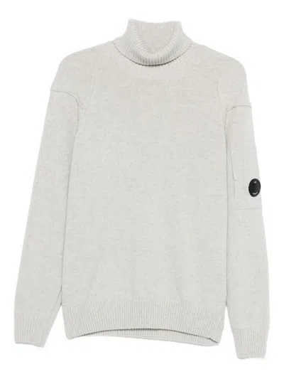 C.P. COMPANY C.P. COMPANY LOGO WOOL TURTLE-NECK SWEATER