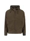 C.p. Company Hooded Sweatshirt With Pockets And Sleeve Detail In Brown