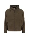 C.p. Company Hooded Sweatshirt With Pockets And Sleeve Detail In Brown