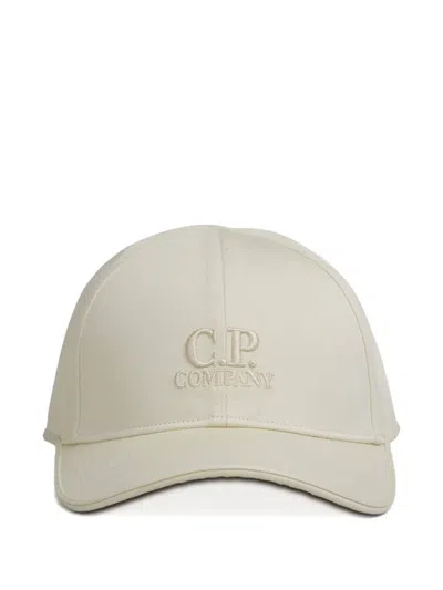 C.p. Company Logo-embroidered Cap In Gray