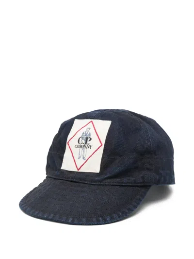 C.p. Company Logo-patch Baseball Cap In Pattern
