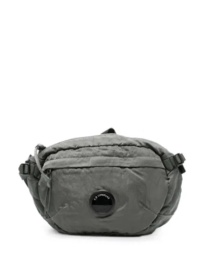 C.p. Company Logo-patch Belt Bag In Gray