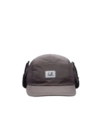 C.p. Company Logo-patch Cap In Brown