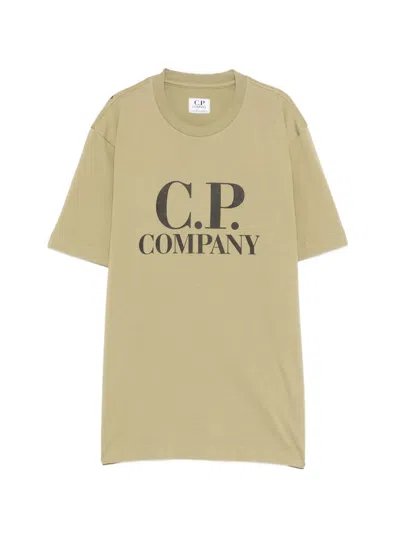 C.p. Company Logo-print T-shirt In Green