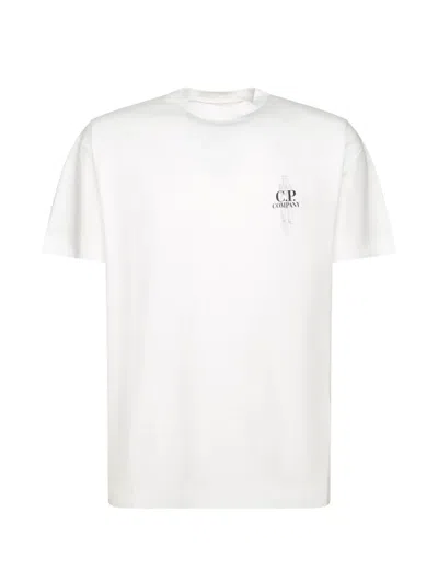 C.p. Company Logo-print T-shirt In White