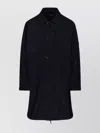 C.p. Company Button-fastening Lens-detail Coat In Black
