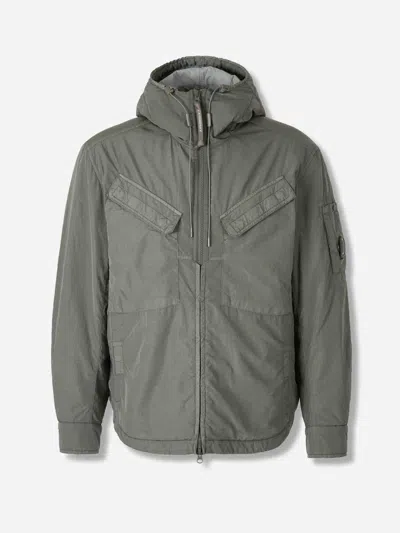 C.p. Company Long Coat Cp Company In Gray