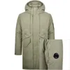 C.p. Company Cp Company Long Jacket Green In Green