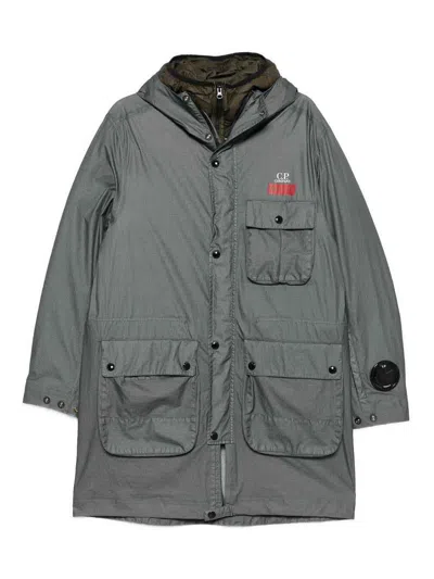 C.p. Company Long Jacket In Gore G-type In Multi