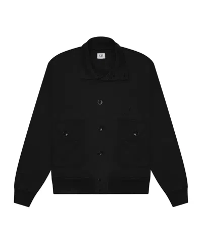 C.p. Company Long Sleeve Casual Jacket In Black