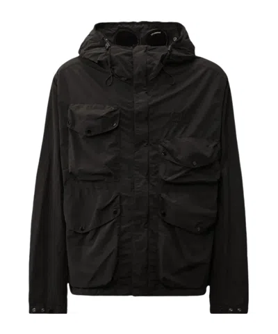 C.p. Company Long Sleeve Casual Jacket In Black