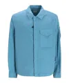 C.p. Company Pocket-fastening Shirt Jacket In Blue