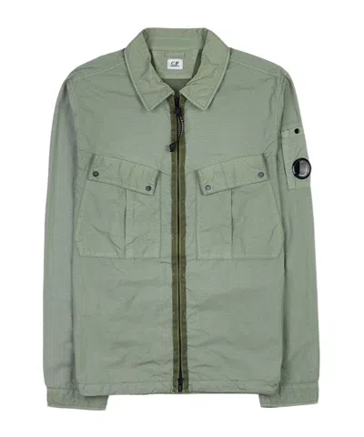 C.p. Company Long Sleeve Casual Jacket In Gray