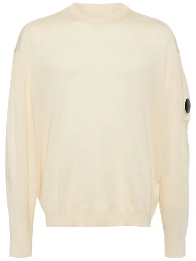 C.p. Company Light Fleece Sweatshirt In Pistachio Shell