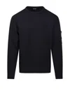 C.p. Company Long Sleeve Crewneck Sweatshirt In Blue