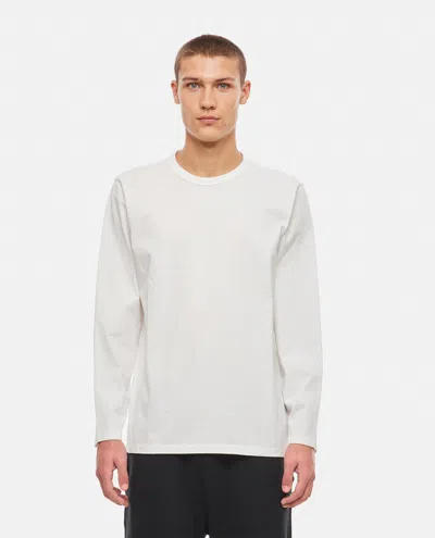 C.p. Company Long Sleeve Crewneck T-shirt In White