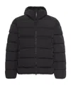 C.p. Company C.p.company Midnight Blue Nylon Down Jacket In Black