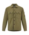 C.p. Company Wool Overshirt Shirt And Blouse Multicolor In Green