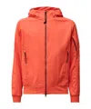 C.p. Company Hooded Jacket With Breathable Fabric In Red