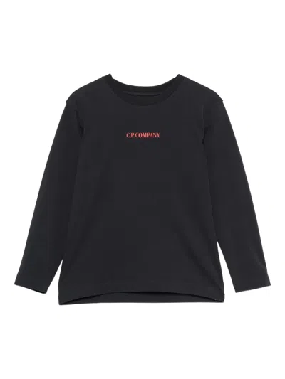 C.p. Company Kids' Long-sleeve T-shirt In Black