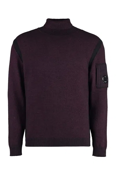 C.P. COMPANY LONG SLEEVE WOOL TURTLENECK SWEATER