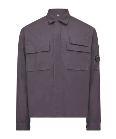 C.p. Company Long-sleeved Casual Jacket In Black