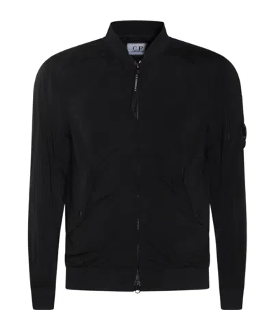 C.p. Company Long-sleeved Casual Jacket In Black