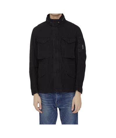 C.p. Company 50 Fili Gum Jacket In Black
