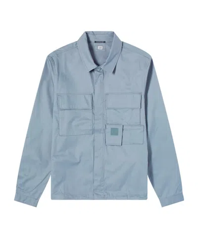 C.p. Company Long-sleeved Casual Jacket In Blue