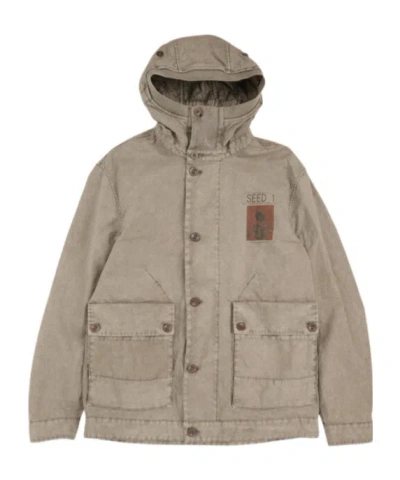 C.p. Company Long-sleeved Casual Jacket In Nude