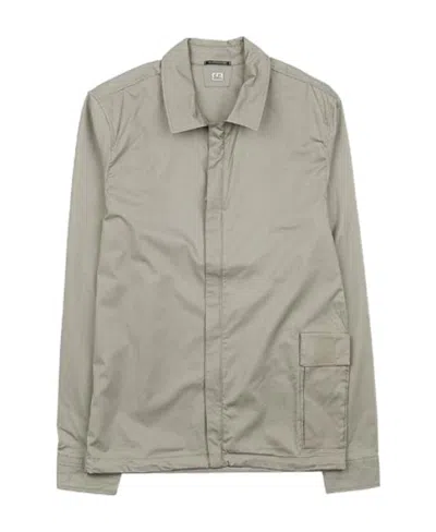 C.p. Company Long-sleeved Casual Jacket In Nude