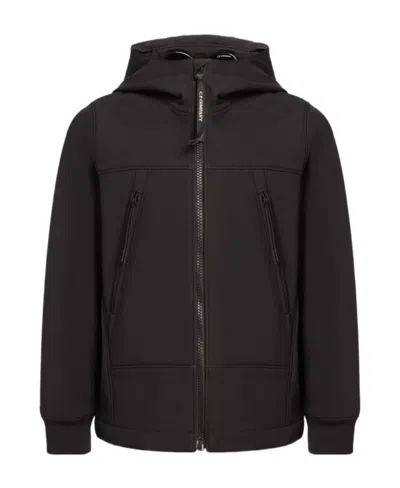 C.p. Company Goggle-detail Hooded Jacket In Brown