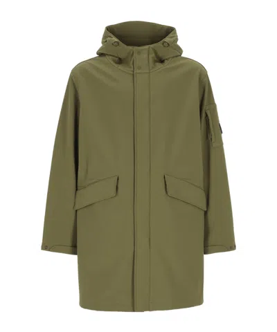C.p. Company Long-sleeved Coat In Green