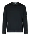 C.p. Company Men Knitwear Crew Neck In Fast Dyed Merinos In Blue