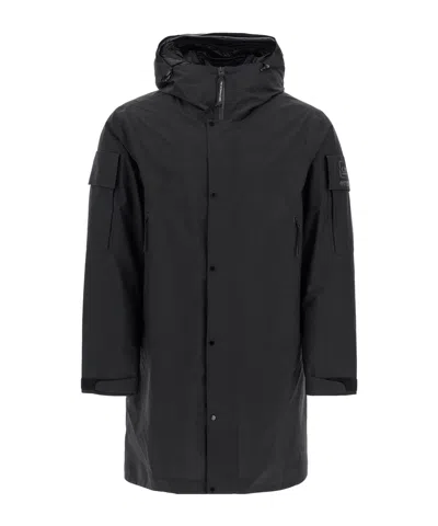 C.p. Company Long-sleeved Down Jacket In Black