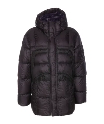 C.p. Company Long-sleeved Down Jacket In Black