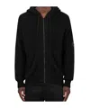 C.p. Company Long-sleeved Hoodie In Black