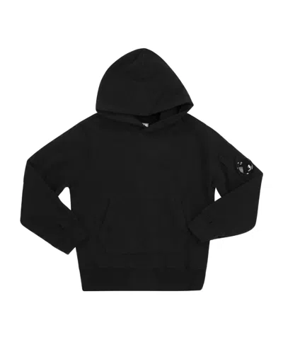C.p. Company Long-sleeved Hoodie In Black
