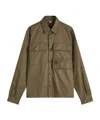 C.p. Company Long-sleeved Lapel Shirt In Green