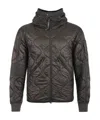 C.p. Company Long-sleeved Quilted Cotton Clothes In Black