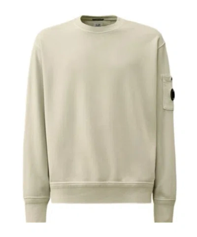 C.p. Company Long-sleeved Round-neck Sweater In Nude