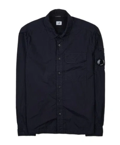 C.p. Company Long-sleeved Shirt In Black