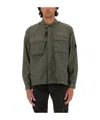 C.p. Company Rip-stop Cotton Jacket With Adjustable Drawstring Hem In Black