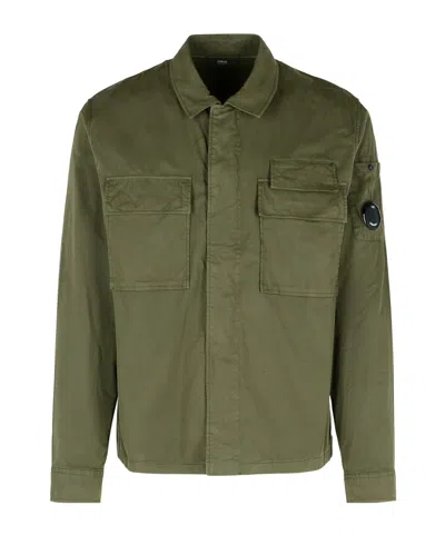 C.p. Company Long-sleeved Shirt In Green